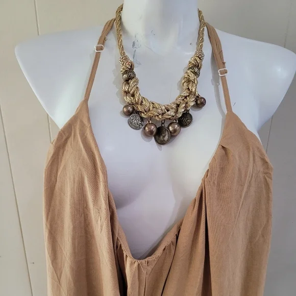 Women's Minimalist Jumpsuit Wide Leg Pants Casual Relax Boho Sz OS - Picture 3 of 12